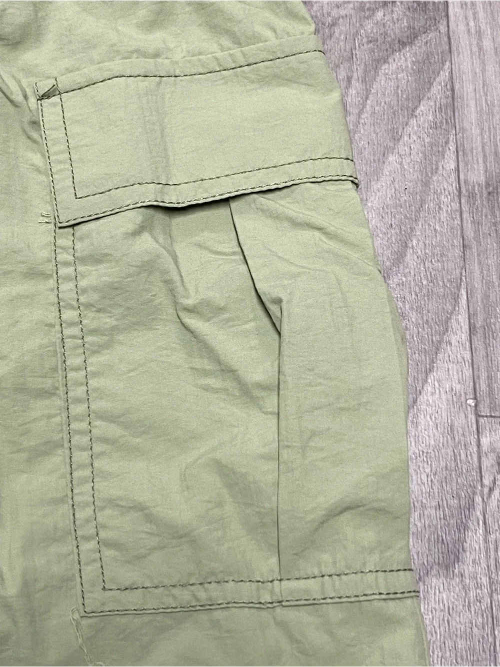 art class sage green elastic waist skirt